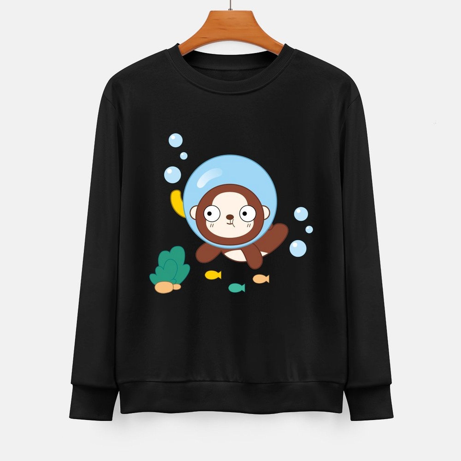 Front Patterned Long Sleeve TopModern 100% Cotton